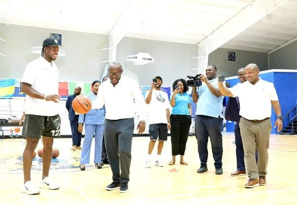 Education Minister Cooper visits Buddy Hield Basketball Camp in Grand Bahama