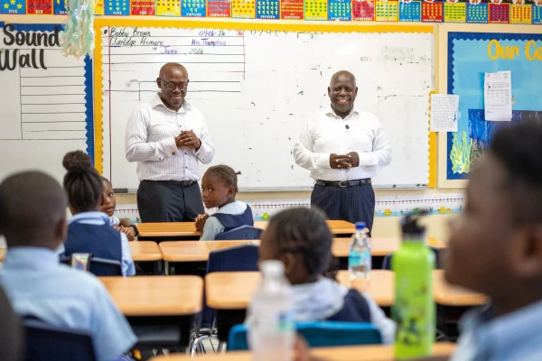 Prime Minister Davis Joins DPM Cooper to Mark Two Million Breakfasts Served in Primary Schools