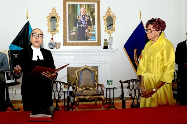 Madam Justice Guillimina Archer-Minns, sworn in as Justice of the Court of Appeal
