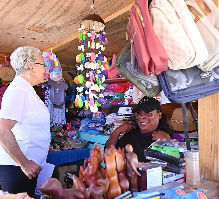 Tourism Minister Tours Junkanoo Beach