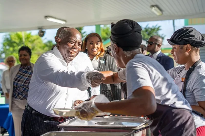 Prime Minister Davis Joins DPM Cooper to Mark Two Million Breakfasts Served in Primary Schools